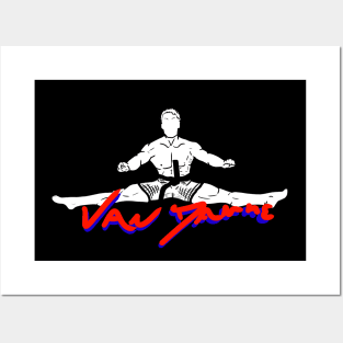 Jean Claude Van Damme JCVD  JUMP Classic 80's Posters and Art